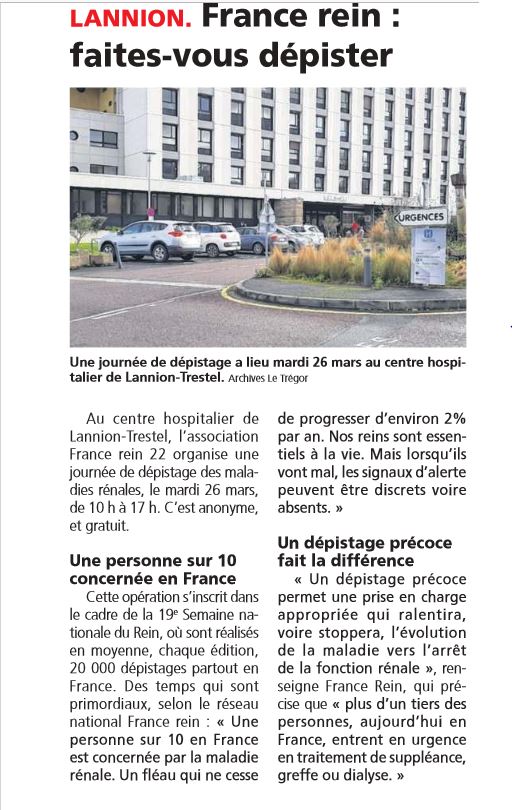 Annonce dans le Trégor